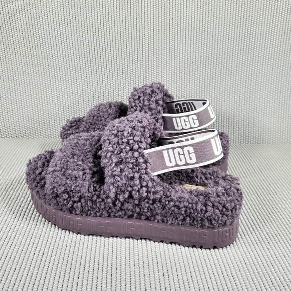 UGG Oh yeah Fulffita gray slippers - Picture 2 of 13